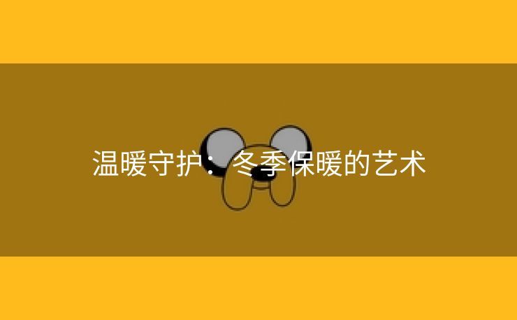 温暖守护：冬季保暖的艺术